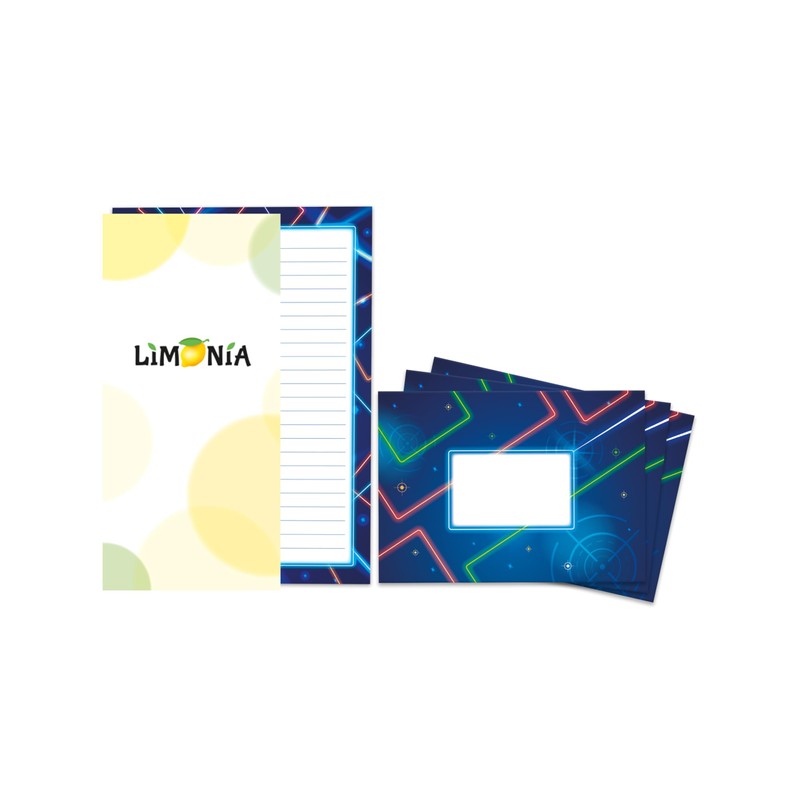 Writing Paper Set with 2 Writing Pads and 25 Envelopes