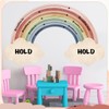 Janlaugh Large Calming Corner classroom Poster Rainbow Breathing Poster Breath