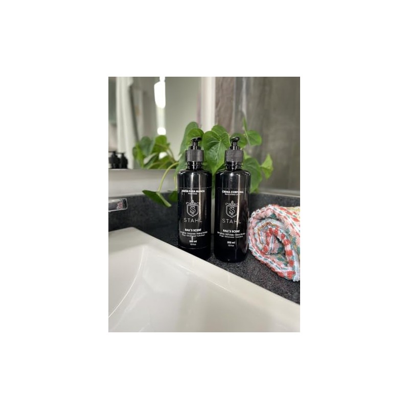Kit Jabón Líquido Para Manos y Crema Corporal Stahl, 355ml,