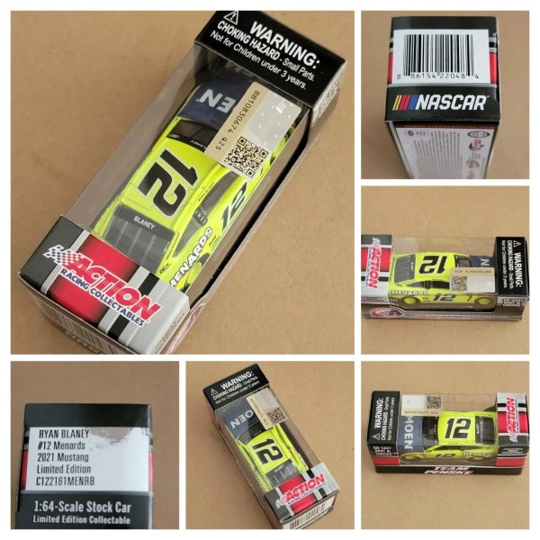 Action ALL DIECAST 2021 Ryan Blaney #12 Menards Moen ARC