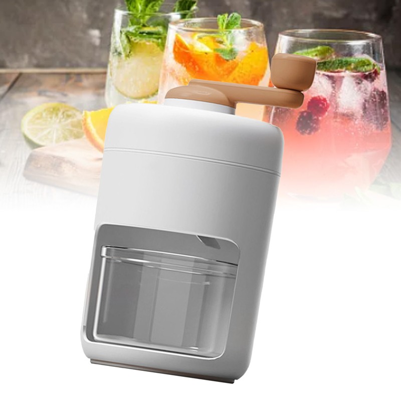 Portable Ice Crusher ABS Metal Manual Shaved Ice Maker Snow