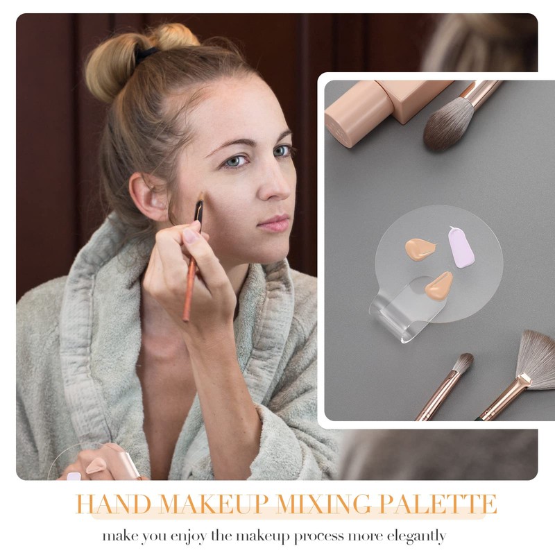 2 Pieces Makeup Mixing Palette Makeup Mixing Tray Acrylic Foundation