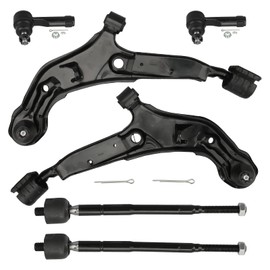 BRTEC 4WD Suspension Kit 1998 1999 2000 2001 for Nissan Altima 2 Front Lower Control Arms w/Ball Joints + 2 Outer Tie Rod Ends + 2 Inner Tie Rod Sets