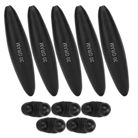 Keenso 5Pcs Float Classic Fishing Bobber, Portable EVA Catfish Floats and Bell Fishing Accessories High Strength Black(30g) Other fishing tools and accessories Other fishing tools and accessories