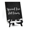 Spread Love Not Germs Sign with Easel, Reindeer Design 6