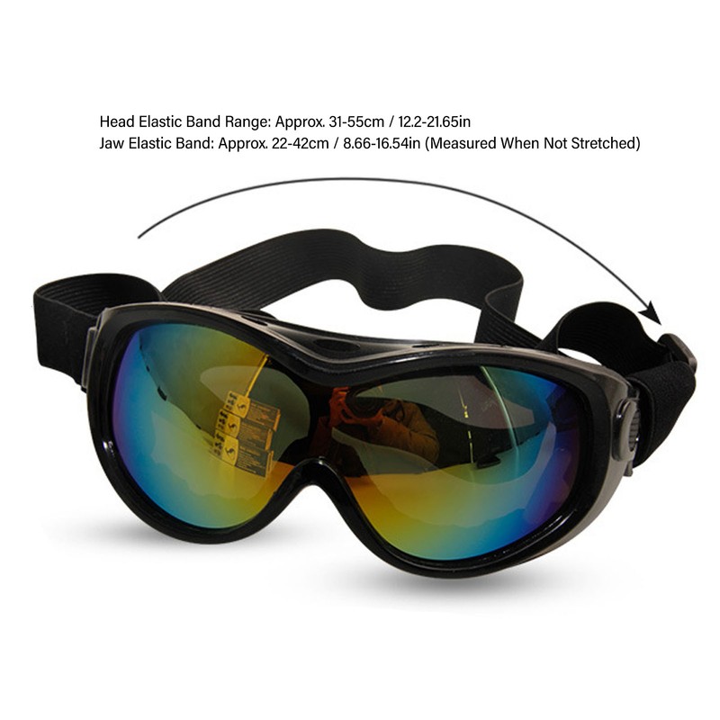 Large Dog Sunglasses UV Protection Waterproof Windproof Adjustable Dog Goggles