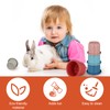Pack of 8 Stacking Cups Rabbits, Multicoloured, Reusable Bunny Guinea