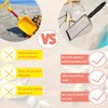 2 Pcs Stainless Steel Beach Mesh Shovel, Metal Shark Tooth