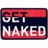 Get Naked Embroidered Patch with Hook and Loop Bands