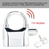 Anti theft Security Padlock Waterproof Siren Alarm Lock for Motorcycle