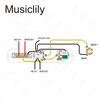 Musiclily 32MM Width Pre-wired Loaded Eletric Guitar Control Plate Harness