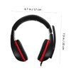 Mipcase Wired Gaming Headset with Microphone Over Ear Stereo Headphones