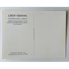 LeRoy Neiman "Diamond Head Hawaii" Promotional Postcard
