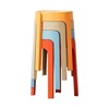 핫 가정용 식당 의자 심플한 플라스틱 스툴 [07 khaki] Hot Home Dining Chair Simple Plastic Stool [07 Khaki]