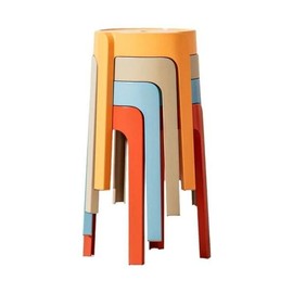 핫 가정용 식당 의자 심플한 플라스틱 스툴 [07 khaki] Hot Home Dining Chair Simple Plastic Stool [07 Khaki]