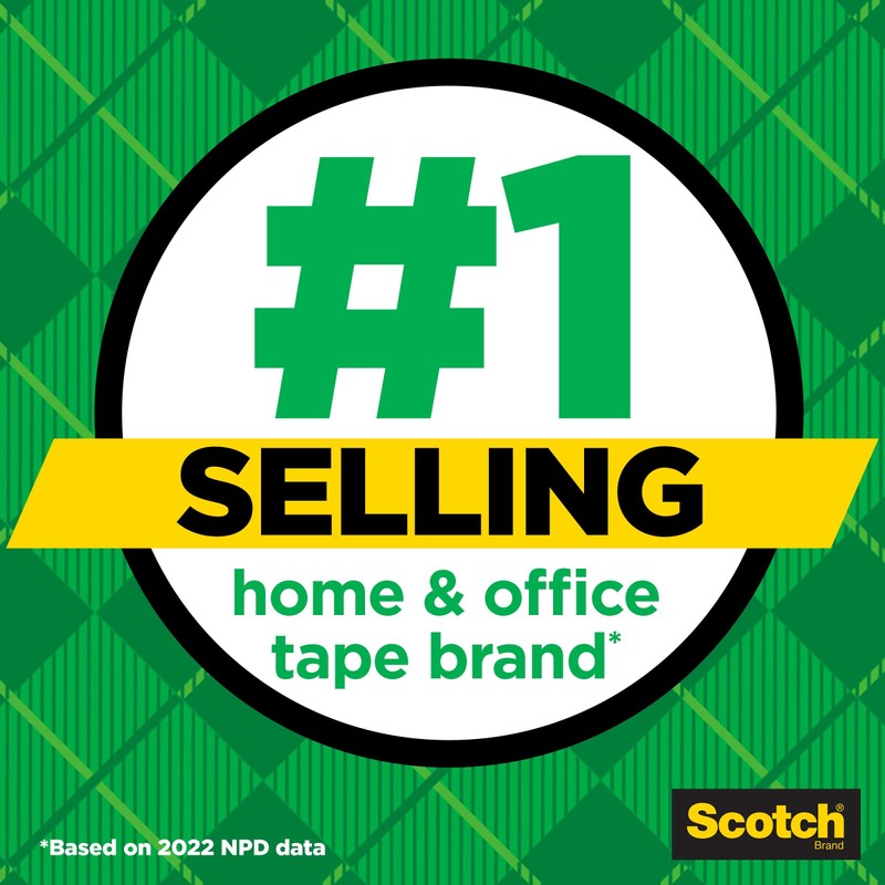 Scotch Magic Tape, Invisible, 2 Rolls