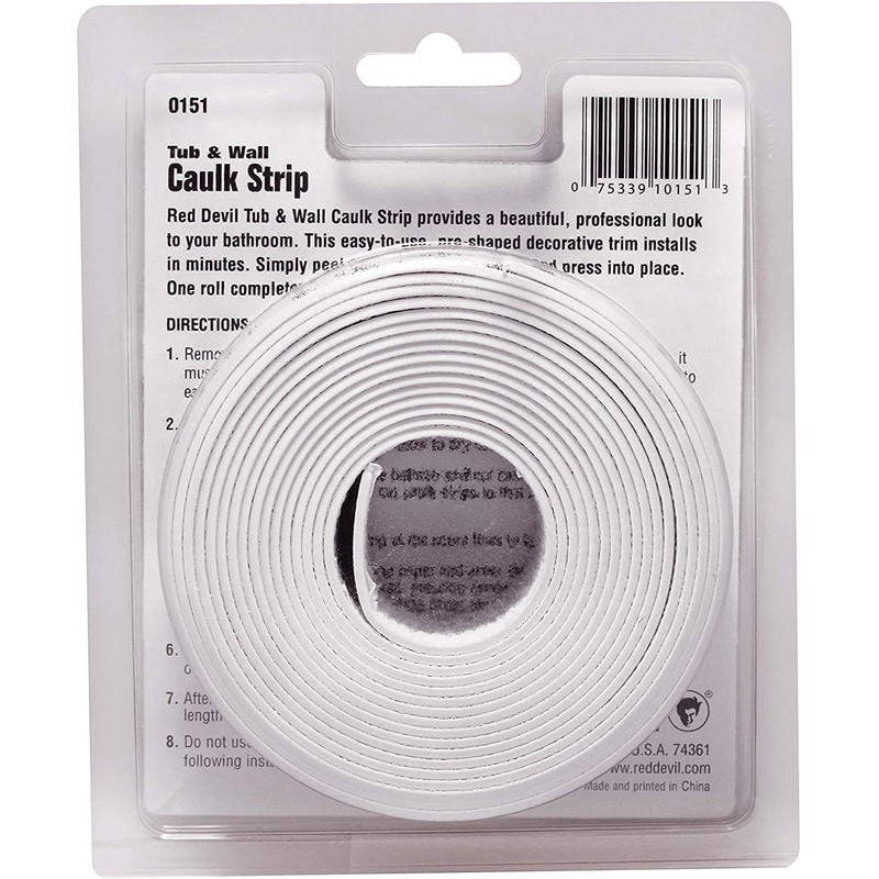 Red Devil 0151 Tub & Wall Caulk Strip (Wide) 1-5/8"