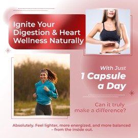 Cayenne Pepper, with Ginger, Turmeric, Cinnamon, Black Pepper - Digestion Support - USA Made & Tested (150-day Supply)