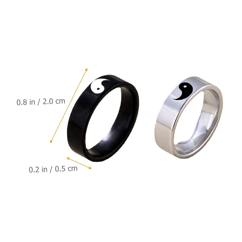 TEHAUX 3sets Ring Set Couples Matching Rings for Him and
