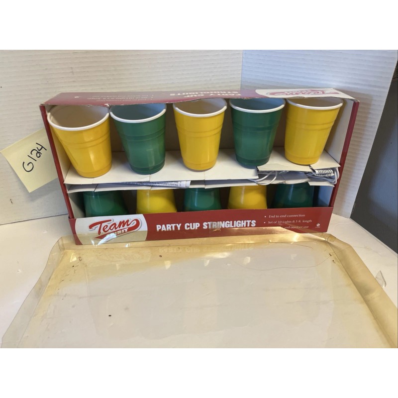 None and/or Unknown Team Spirit Party Green And Gold Cups