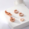 VIROMY Rose Gold Earrings for Women Trendy Small Hoop Earrings,