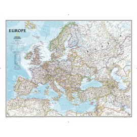 National Geographic: Europe Classic Wall Map - Laminated (30.5 x 23.75 inches) (National Geographic Reference Map)