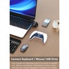 4Ports USB 3.0 Hub [90°/180° Degree Rotatable], USB Splitter Extender