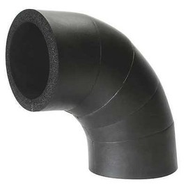 1-3/8" x 43/64" Elastomeric Elbow Pipe Fitting Insulation, 1" Wall