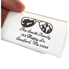 Return Address Labels, Address Stickers, Custom Stickers, Several Designs, 2x1 inch labels, Several Font Choices