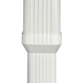 Aquabarrel 3x4 to 2x3 Gutter Downspout, Downspout to Downspout Adapter - White