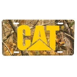 BD&A Caterpillar CAT Camouflage Camo Woods Aluminum License Plate