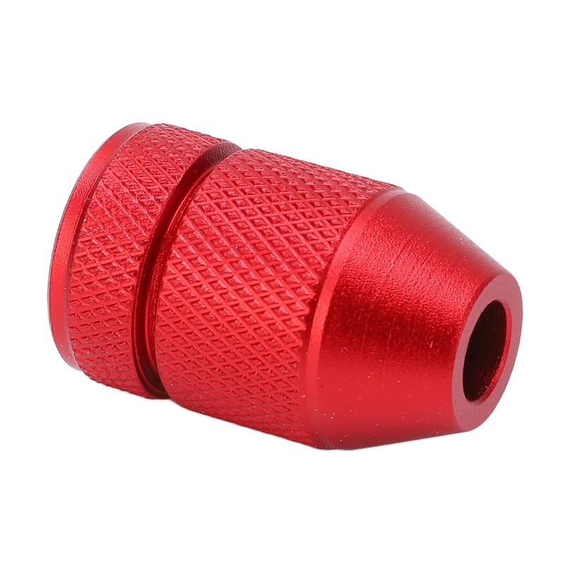 Adjustable Drill Stop Collar Aluminum Alloy Red Anti Slip Nylon