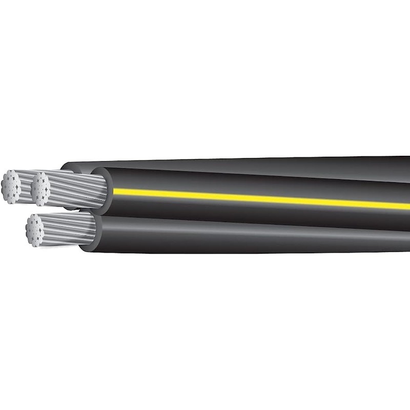 Nassau 50FT 4-4-4 Vassar Triplex Aluminum Conductor Underground Direct Burial