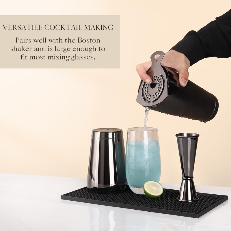 Jettory Cocktail Strainer, Cocktail Strainer, Stainless Steel Bar Strainer, Suitable