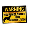 Newfoundland Sign Neufi Warning Security System Door Sign Dog Warning