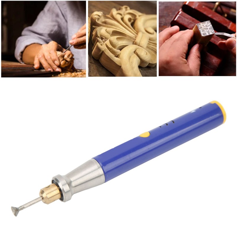 Electric Engraving Pen Kit USB Rechargeable Machine Mini Portable Polishing