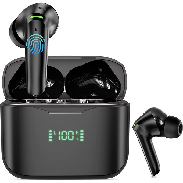 Ear buds Noise Cancelling Wireless Bluetooth Earbuds with 4 Micro
