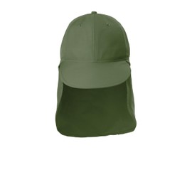 Port Authority Outdoor UV Sun Shade Cap,Olive Leaf,One Size