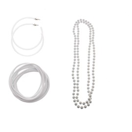 Zac's Alter Ego Plastic Jewellery Set for Fancy Dress 80s/Pop/Clubbers Hen Do