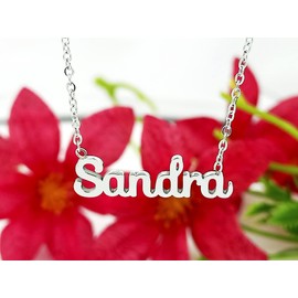 Damen-Halskette mit Namen, Edelstahl, mit Original-Geschenkbox, personalisierter Schmuck für Freunde, Brautpaar Only Faith, standard, Edelstahl, Nicht zutreffend.