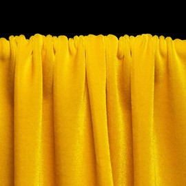 Ice Fabrics Ice Fabrics Stretch Velvet Fabric by The Yard - 60" Wide Soft Stretchy Fabric for Sewing Clothes, Apparel, Costume, Crafts - 90% Polyester 10% Spandex - Canary Yellow - 6 Yards