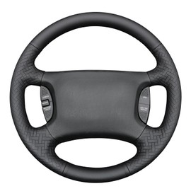 MEWANT Steering Wheel Cover for Dodge Ram 1998-2002 Hand-Stitched Steering Wheel Wrap