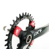 Chainring 36T 104BCD Mutte MTB Narrow Wide Chainring Single (Black,