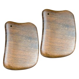 Healvian 2pcs Sandalwood Gua Scraping Tool for Back and Neck Relief Wooden Body Massager for Enhanced Blood Circulation Muscle Scraper for Massage