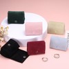 uxcell Velvet Ring Box, Travel Jewelry Box Ring Holder Portable