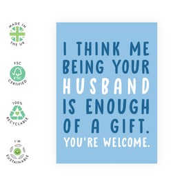 CENTRAL 23 Wife Birthday Card - Funny, Quirky, Sustainable Card for Women's Anniversary - Comes with Fun Stickers