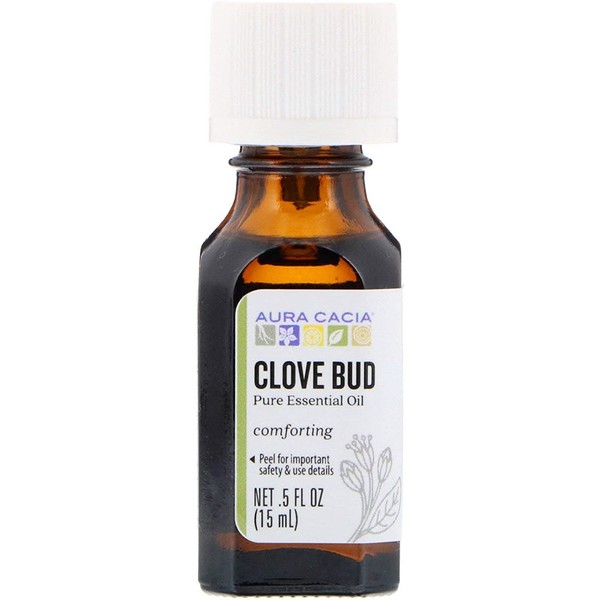 Aura Cacia Pure Essential Oil, Clove Bud.5 fl oz (15 ml)