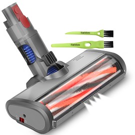 Italdos Electric Turbo Brush Floor Nozzle Compatible with Dyson V7 V8 V10 V11 V15 Powered Turbo Nozzle with Direct Drive Motor, Perfectly Matched for All Types of Floors