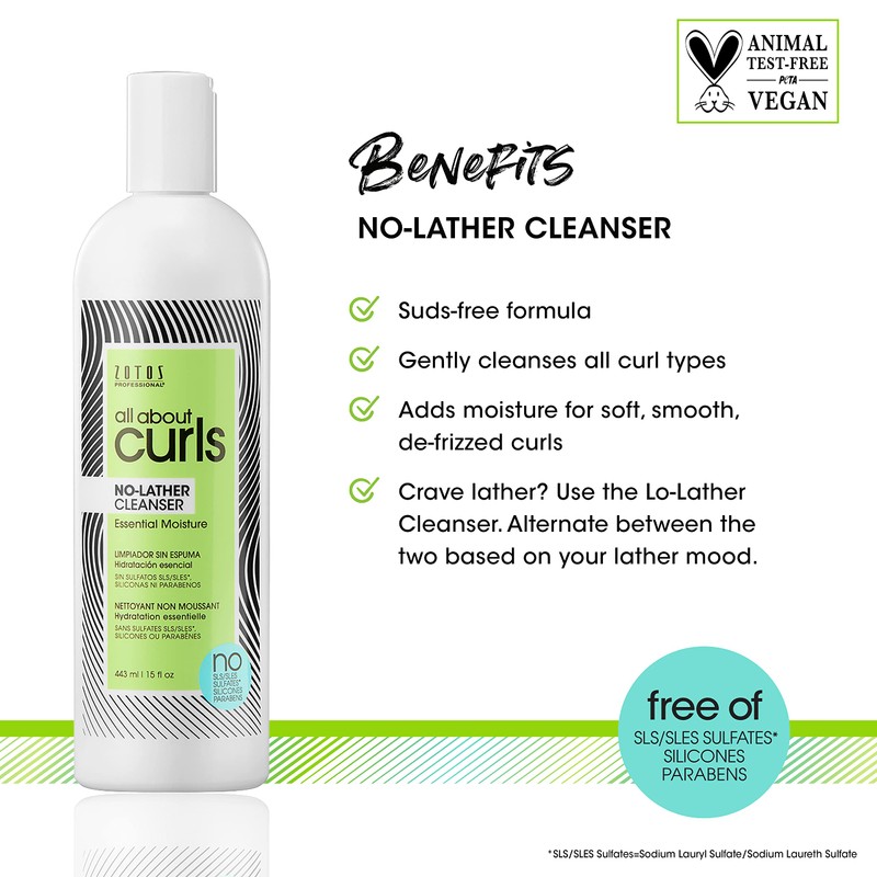 All About Curls No Lather Cleanser Free from SLS SLES