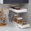 Simplify 2 Tier Multipurpose Storage Shelf | Pull Out Sliding